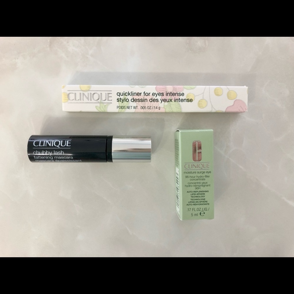 New Set of 3 Quickliner for Eyes, Moisture Surge Eye Hydro-Filler, Chubby Lash